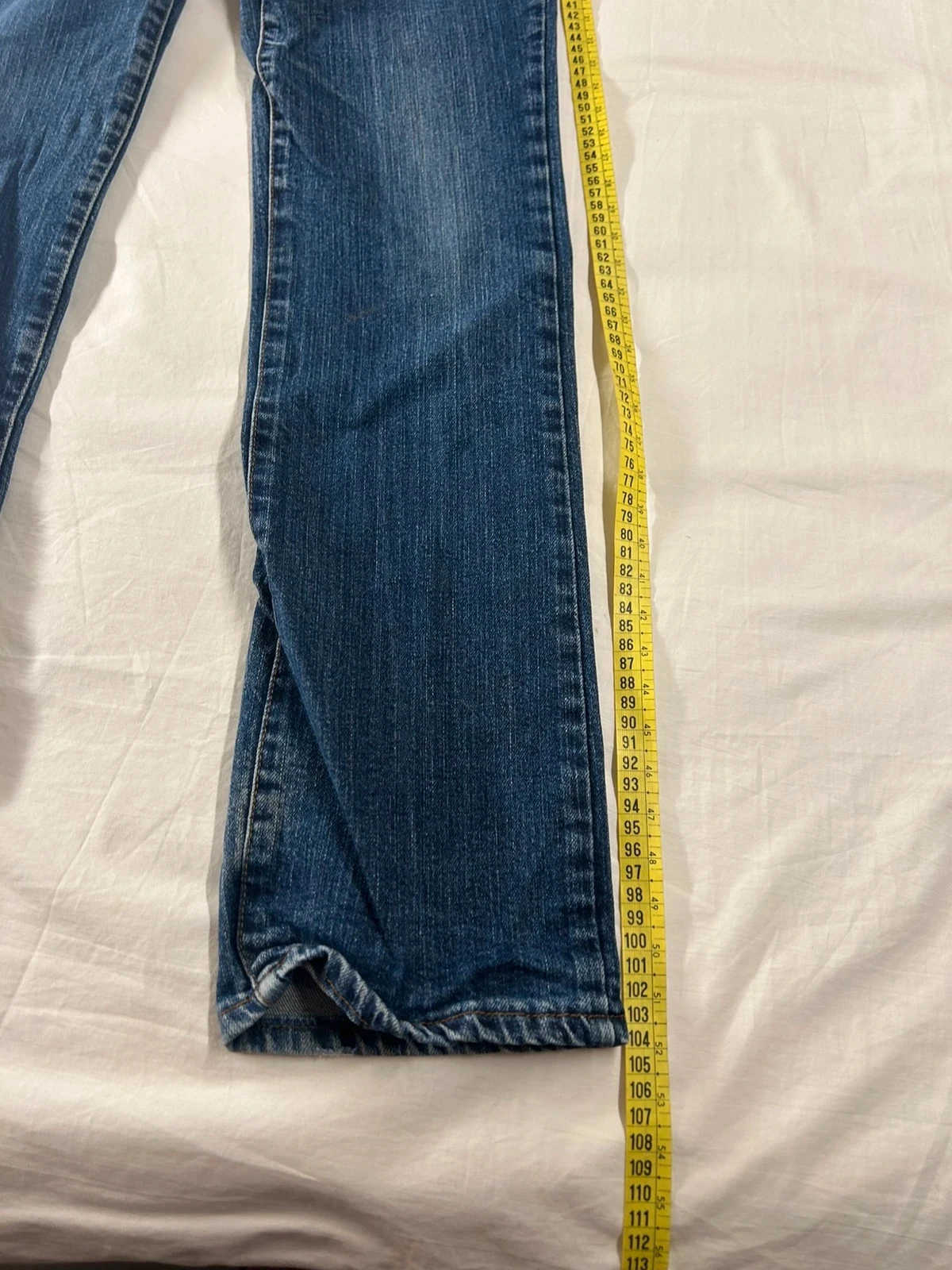 Navy blue straight cut jeans vintage retro y2k style – photo 4
